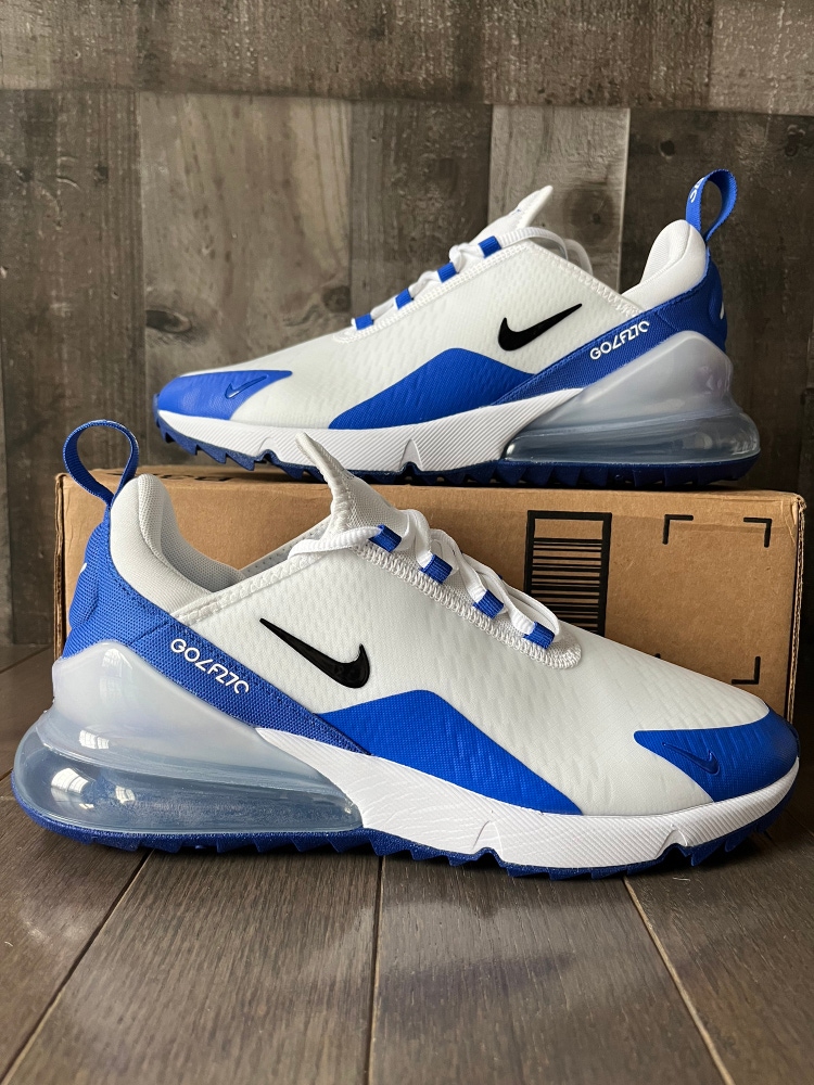 Nike Air Max 270 G Golf Shoes Blue White Men's Size 9 Spikeless CK6483-106