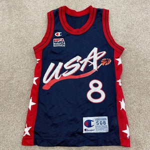 Scottie Pippen USA Jersey Boys Small Youth Basketball Vintage 90s Champion 1996
