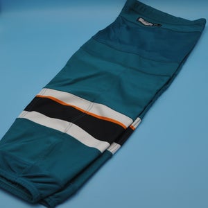 San Jose Sharks Reebok Teal Game-Worn Socks XL