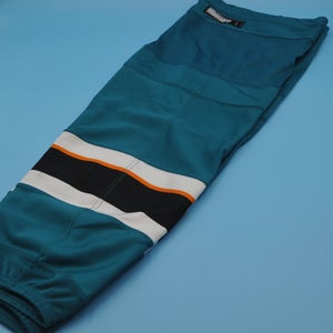 San Jose Sharks Reebok Teal Game-Worn Socks Large