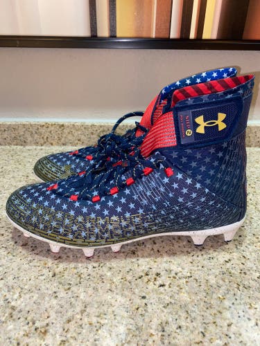 Men's UA Highlight MC Football Cleats Stars and Stripes Sz12.5