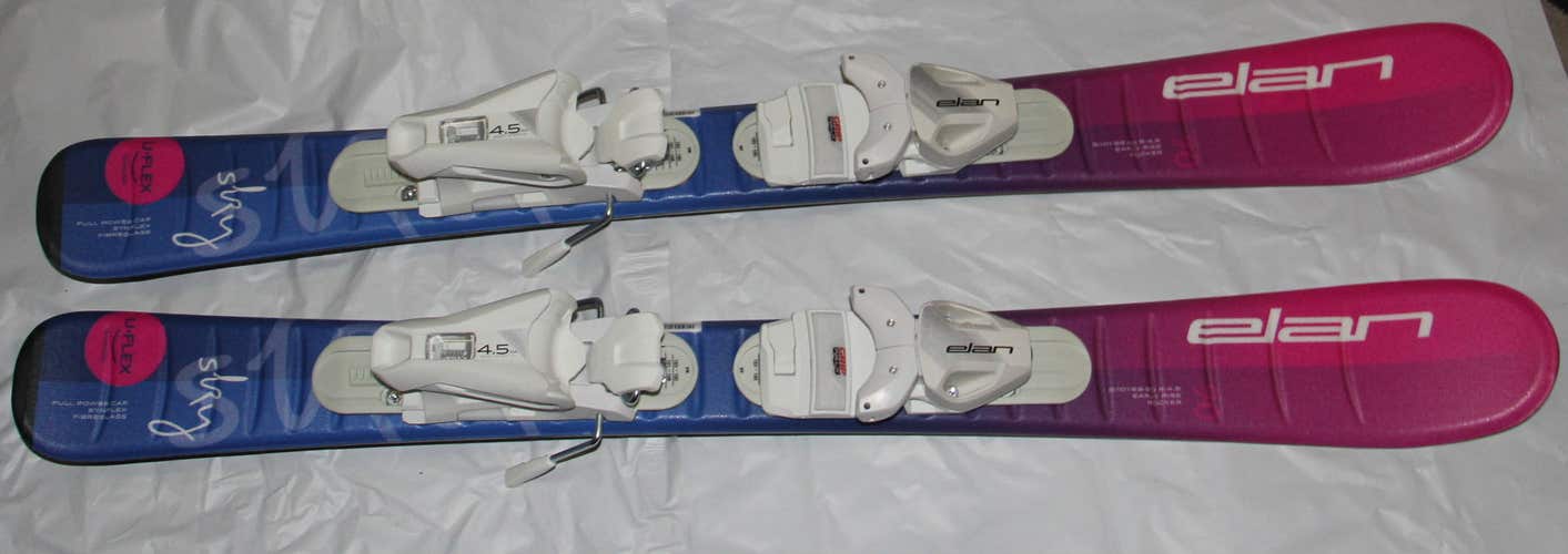 NEW 2023 Elan kids skis ELAN SKY UFlex 90cm + size adjustable bindings