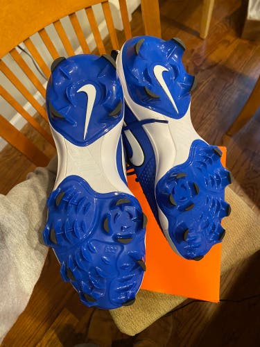 Blue Men's Molded Cleats Nike Trout