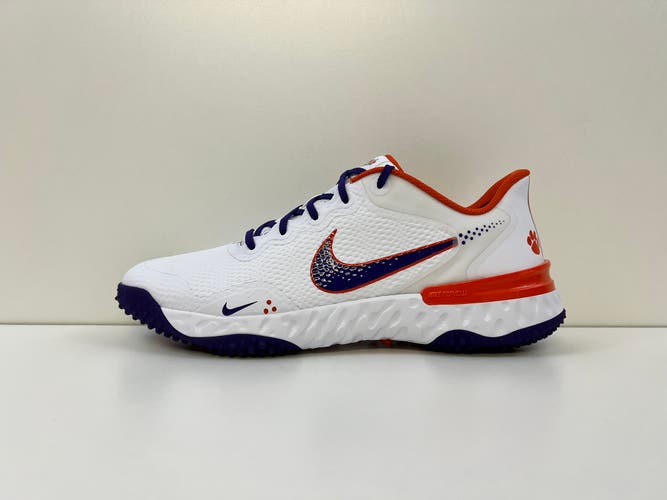 Nike Men’s Alpha Huarache Elite Turf 3 DH0123-104 Clemson Tigers Size 11