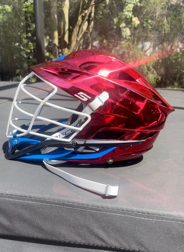 Chrome Ruby Cascade S Lacrosse Helmet