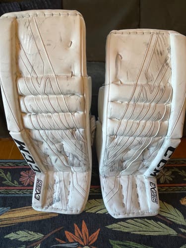 Used 34" CCM Extreme Flex 4 Goalie Leg Pads