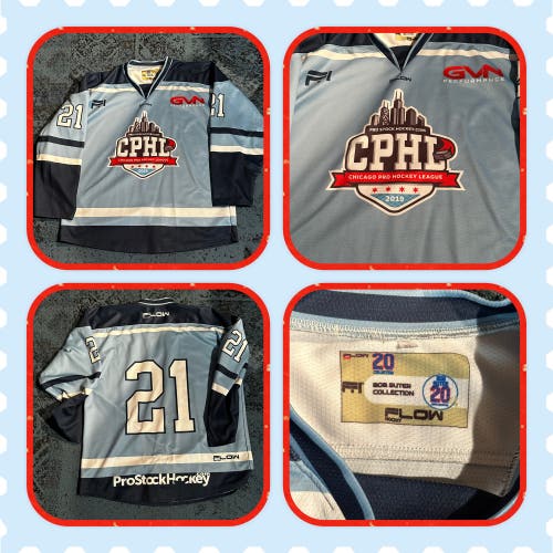 Senior Hockey Jersey Lt Blue, #21 CPHL XL