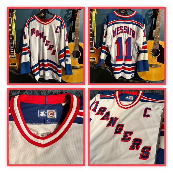 Vintage Starter New York Rangers NHL Hockey Jersey Adult L Black
