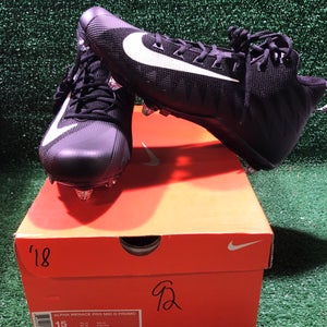 Team Issued Baltimore Ravens Nike Alpha Menace Pro Mid D 15.0 Size Cleats