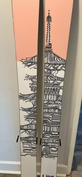 Used Unisex 2020 Line 180 cm Powder Pescado Skis With Bindings Max