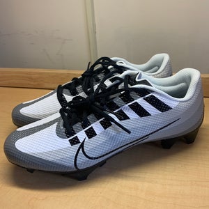 New Size 10 Nike Vapor Edge Pro 360 Lacrosse/Football Cleats Grey/Black/White