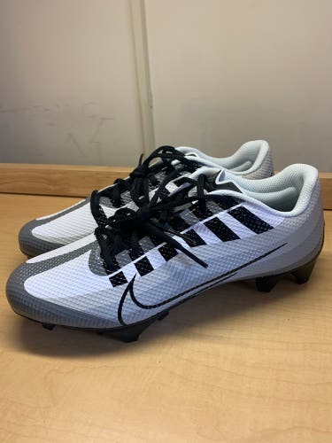 New Size 9.5 Nike Vapor Edge 360 Speed Lacrosse/Football Cleats Grey/Black/White