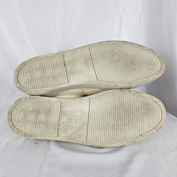 FRYE Women's Ivy Gore Leather White Ivory Off White Sneakers Shoes Size 9M
