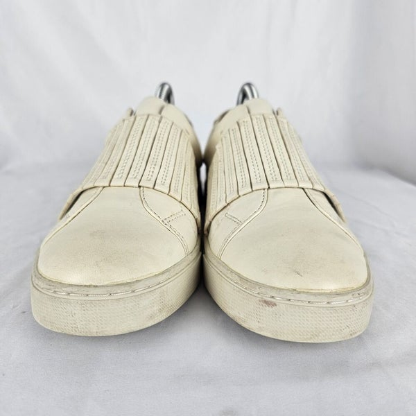 FRYE Women's Ivy Gore Leather White Ivory Off White Sneakers Shoes Size 9M