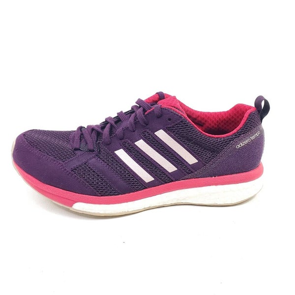 Adidas Adizero Tempo 9 Womens Running Shoes Size 7 Sneakers Low Purple SidelineSwap
