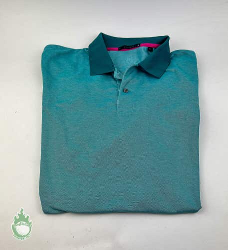 Gently Worn Grayson Golf Polo Shirt Mens Sz XL Teal Green