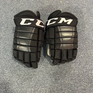 Game Used Black CCM HG97 Pro Stock Gloves #28 14”