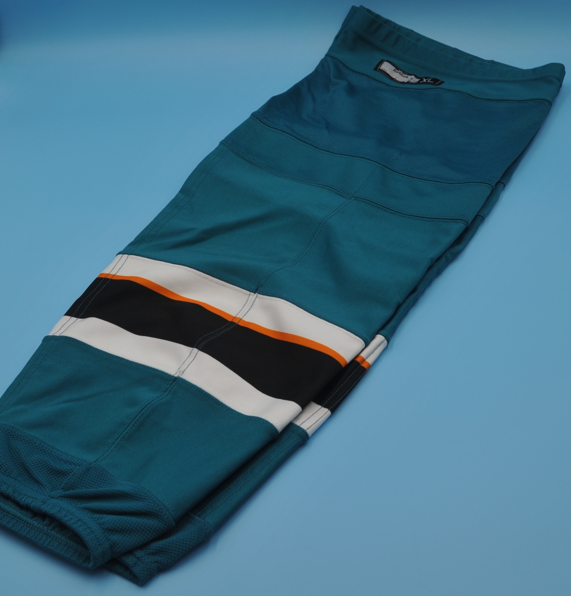 San Jose Sharks Adidas Teal Game-Worn Socks Extra Large XL