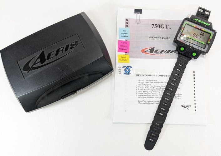 Aeris 750GT Wireless Hoseless Wrist Nitrox Scuba Dive Computer 750 GT Data Trans