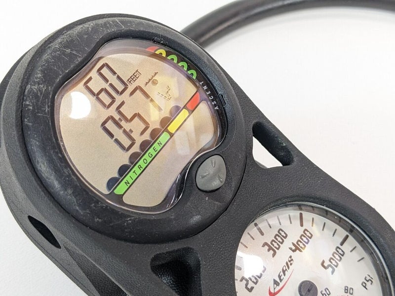 Aeris Atmos 1 Computer Console Scuba Dive 2 Gauge with 5000 PSI SPG & Compass