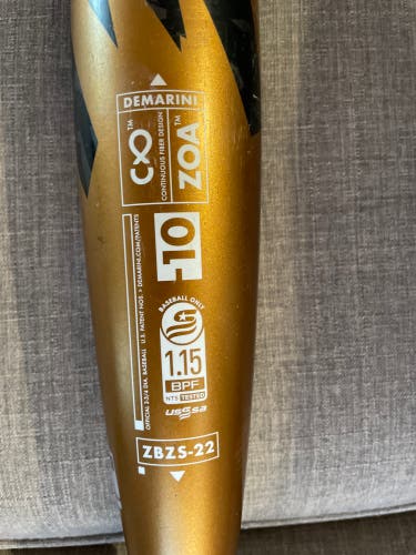 2022 Composite (-10) 20 oz 30" Zoa Bat