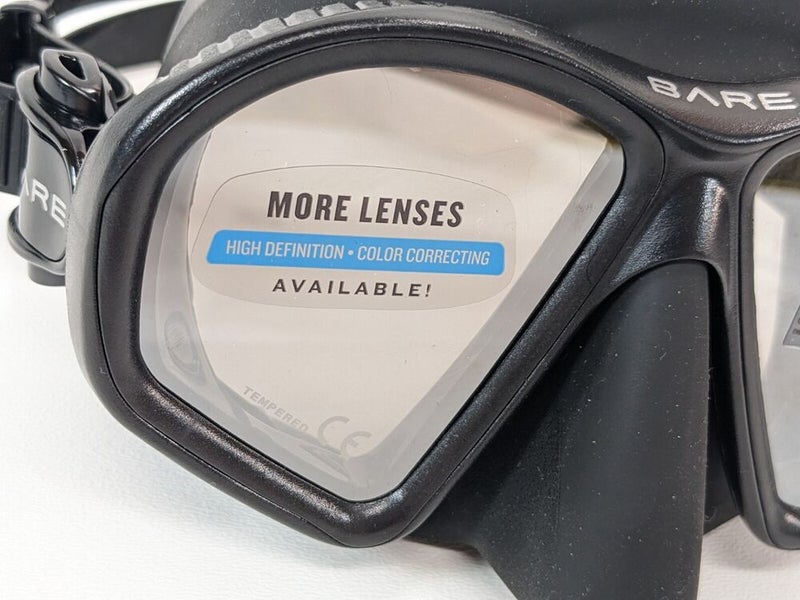 Bare Predator High Definition Color Correcting Mask Scuba Dive with Case Box NEW