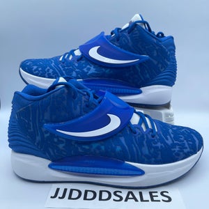 Nike KD14 TB Promo Basketball Shoes Game Royal White DM5040-401 Men’s Size 15