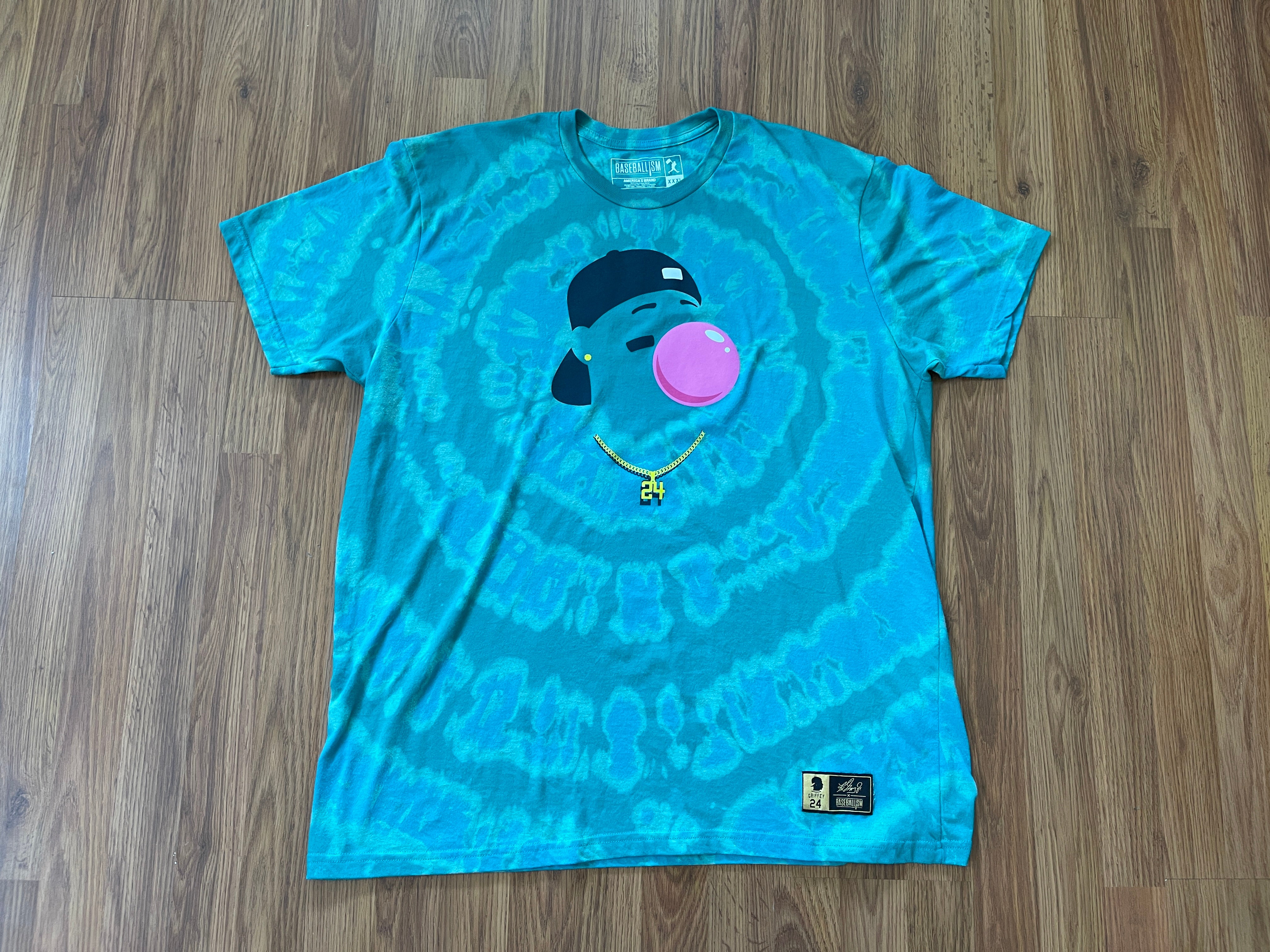 Seattle Mariners Reverse Tie Dye T Shirt/mlb Bleached 