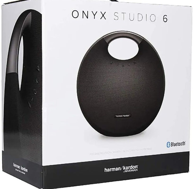 New Harman Kardon Onyx Studio 6 Waterproof Bluetooth Speaker - Black