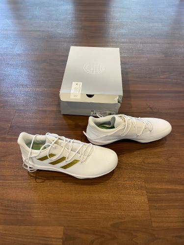 White Men's Metal Low Top Adizero Afterburner