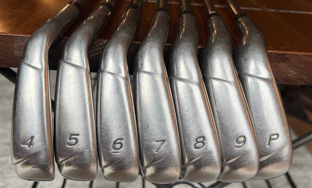 Men's Used TaylorMade Left Hand Burner Iron Set 4 - PW (7 Clubs) Regular Flex Steel Shaft