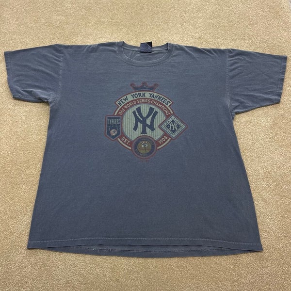 New York Yankees 2009 World Series Champions T Shirt MLB Baseball Grey XL