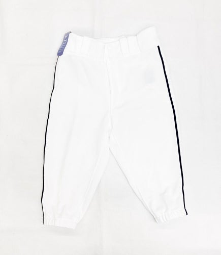Mizuno Premier Short Piped White Baseball Pant Men's S 2XL Navy Piping 350409