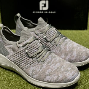 FootJoy FJ Flex XP Spikeless Golf Shoes 56272 Grey Camo 11.5 Medium New #89212