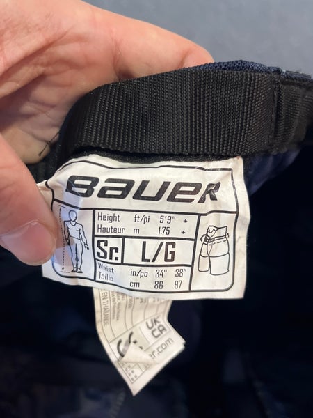 Bauer Custom Shells Game Used Navy Bauer Reverse Retro 2.0 Pant Shells Colorado Avalanche ...