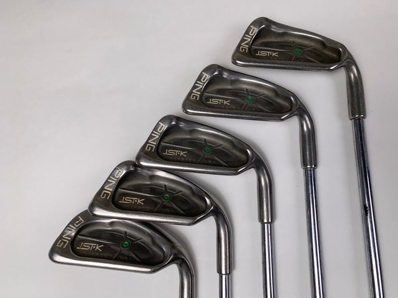 Ping ISI K Iron Set 6-PW Green Dot 2* Up Karsten JZ Stiff Steel RH Jumbo Grips