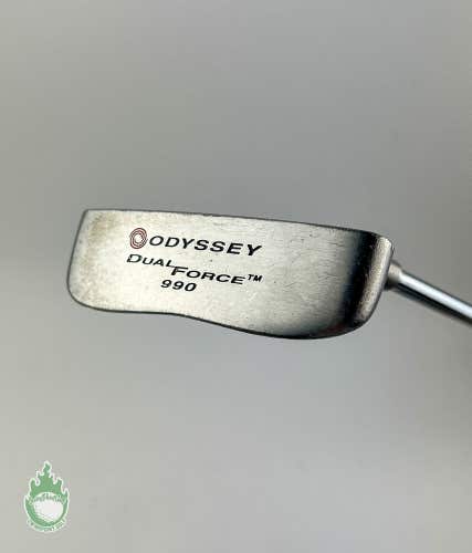Used Right Handed Odyssey Dual Force 990 Putter Steel Golf Club 34" Winn Grip