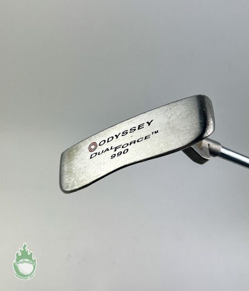 Used Right Handed Odyssey Dual Force 990 Putter Steel Golf Club 34" Winn Grip