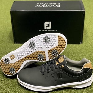 FootJoy Contour Series Mens Golf Shoes 54180 Black 8 Medium (D) New #83281