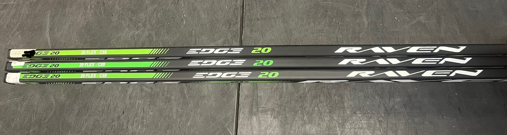 New Raven Edge 20 Flex, C88 Curve, Junior Hockey Sticks 3 PACK