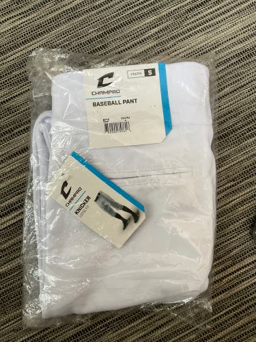 White New Small Champro Game Pants