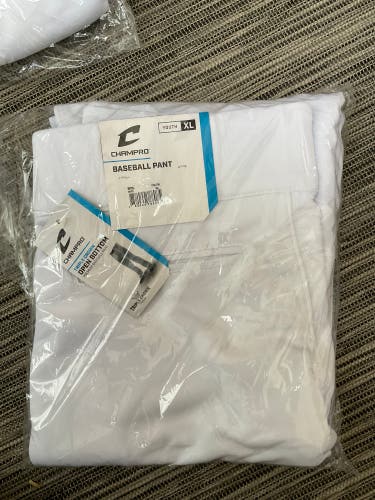 White New XL Champro Game Pants