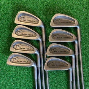 Wilson Aggressor Golf Club Iron Set 3-PW Steel Shaft Ready To Play