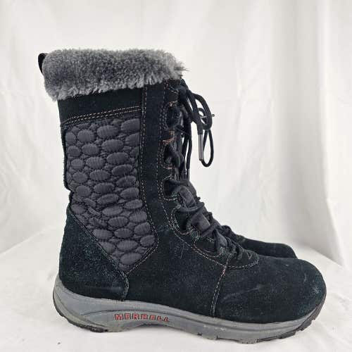 Merrell Performance Hiking Winter Boots Black/Blushing Women J164954C size 6.5