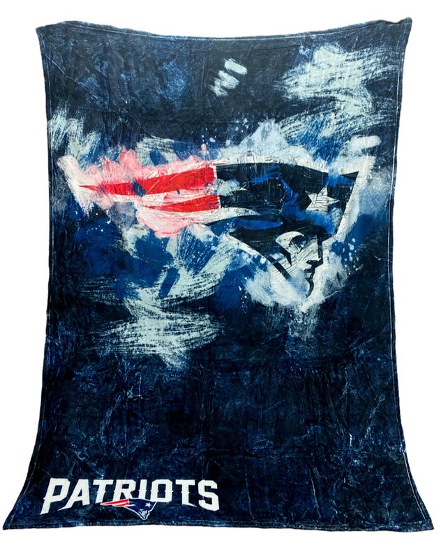 NFL New England Patriots Touch Micro Raschel Throw Blanket 66"x90" by Northwest