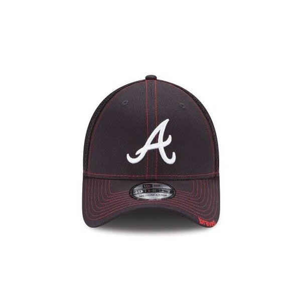 2023 Atlanta Braves New Era MLB Neo 39THIRTY Stretch Fit Flex Mesh Back Cap  Hat