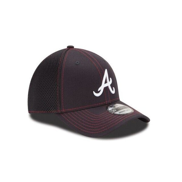 Atlanta Braves New Era Team Neo 39THIRTY Flex Hat - Gray