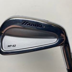 Mizuno MP 62 Single 6 Iron Dynamic Gold S300 Stiff Steel Mens RH Midsize Grip