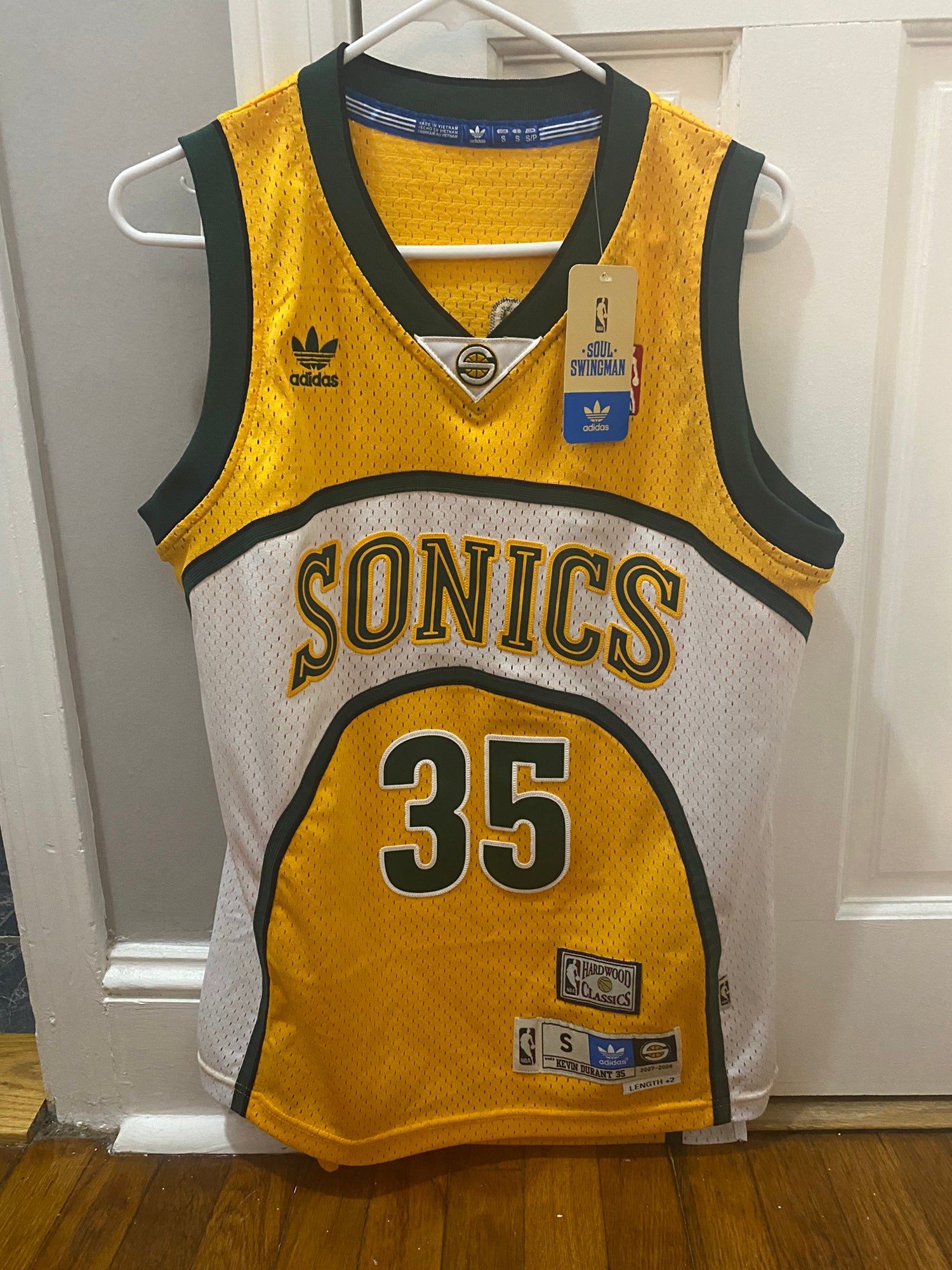 adidas, Shirts, Kevin Durant Xl Seattle Supersonics Sonics Jersey 35  Adidas