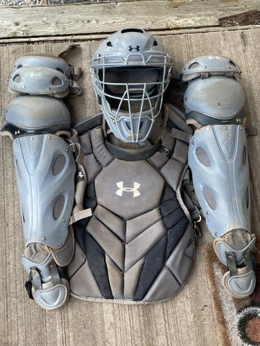 Used Under Armour Catcher's Set
